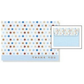 Blue Dots Small Boxed Thank You Note Cards